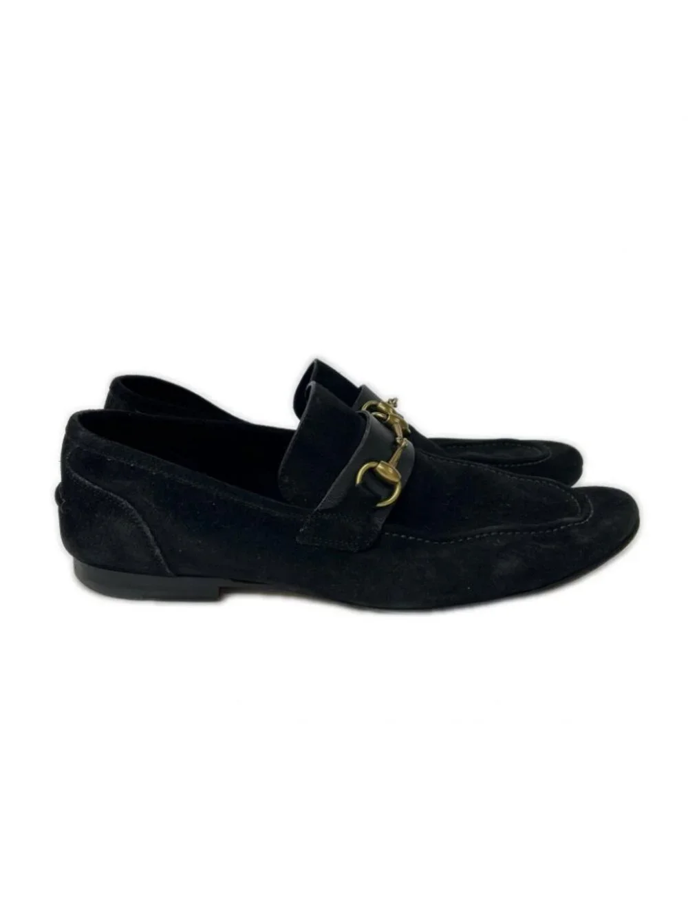 Gucci Suede Horsebit Loafers